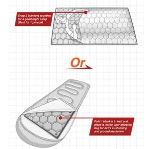 Estera hexagonal impermeable para acampar, manta de playa para acampar, senderismo y montañismo, almohadilla para dormir en tienda, estera a prueba de humedad - Product Image 4