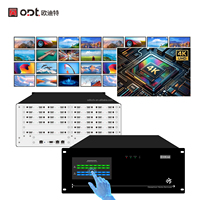 Commutateur matriciel vidéo UHD 4K 16x28 sans coupure pour salle de contrôle et salle de conférence, contrôleur mural vidéo matriciel AV HD-MI modulaire