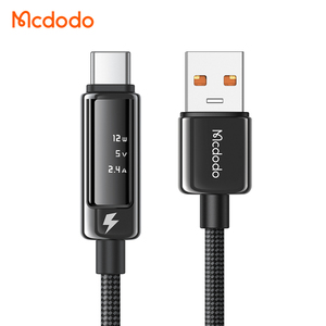 Cable de Carga Rápida Mcdodo 876/887 6A USB-<span class=keywords><strong>A</strong></span> <span class=keywords><strong>a</strong></span> USB-C con Pantalla Digital OLED, 100W, Potencia/Voltaje/Corriente en Tiempo Real, Nuevo - Product Image 1