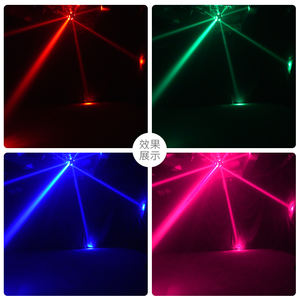 Productos de luz de escenario LED Matrix Light Beam Efecto estroboscópico 2 Head Beam Light Control DMX512 - Product Image 2