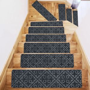 Tapis d'<span class=keywords><strong>escalier</strong></span> auto-adhésif 8x30 pouces, antidérapant, <span class=keywords><strong>pour</strong></span> marches d'<span class=keywords><strong>escalier</strong></span> intérieures, tapis <span class=keywords><strong>pour</strong></span> marches en bois - Product Image 1