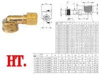 Coude en laiton forgé à 90 degrés avec joint torique, raccord de tuyauterie femelle en X à compression, prix usine