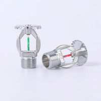 Tête de sprinkler automatique à bulbe en verre fileté pour plafond, type pluie, pour système de protection incendie commercial et bureaux