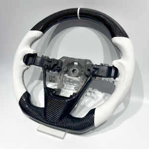 Volante Deportivo de Fibra de Carbono para Automóvil, Compatible con Mazda 3 6 <span class=keywords><strong>CX3</strong></span> CX4 CX5, Volante Deportivo de Cuero Perforado - Product Image 4