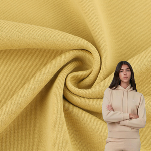 345 ग्राम शुद्ध कपास कपड़े 100% शरद ऋतु और सर्दियों के ऊन के लिए कपास टेरी बुना हुआ कपड़े - Product Image 1