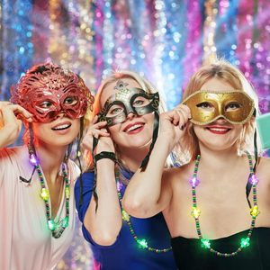 סיטונאי מותאם אישית הוביל שרשרת מרדי גרא שרשרת מסיבה עמיד למים הוביל שרשרת מסיבה - Product Image 5