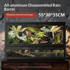 Terrarium pour animaux <span class=keywords><strong>NoMo</strong></span> Climbing avec porte coulissante, en acier inoxydable, écologique, pour gecko, lézard, grenouille cornée, scorpion, araignée, taille complète - Product Image 2