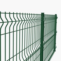 Valla de Alambre Curva 3D con Postes Triangulares, Anti-Impacto, para Seguridad en Exteriores, Protección de Límites y Aislamiento