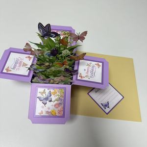 Ventes d'usine, boîte à surprise 3D <span class=keywords><strong>pour</strong></span> <span class=keywords><strong>anniversaire</strong></span>, carte <span class=keywords><strong>de</strong></span> <span class=keywords><strong>remerciement</strong></span>, cartes <span class=keywords><strong>de</strong></span> vœux 3D - Product Image 2