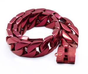 Cerradura de seguridad con logotipo personalizado, <span class=keywords><strong>pitbull</strong></span> collar de morado claro, cadena <span class=keywords><strong>para</strong></span> perro - Product Image 1