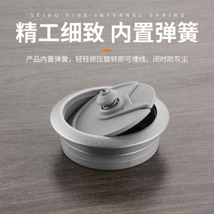 Cache-câble rond en plastique pour bureau, accessoire de gestion des câbles d'ordinateur, accessoires de câblage décoratifs - Product Image 5