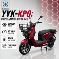 Scooter électrique 72V 2200W, cyclomoteur 45km/h, autonomie 70km, véhicule de livraison urbaine haute vitesse pour adultes, vente en gros