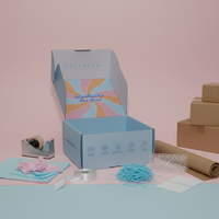 Boîtes d'emballage en papier pliables écologiques et recyclables avec impression de logo personnalisée XDT pour sous-vêtements