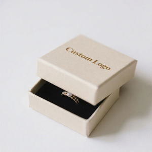 Boîte à bijoux tendance en papier recyclable, emballage cadeau fait main avec tiroir coulissant pour collier et bague FX - Product Image 3
