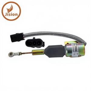 Válvula solenoide de corte de combustible para maquinaria de construcción, solenoide de parada 3932529 SA-4756 12V - Product Image 1