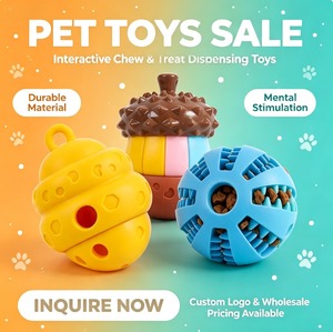 Jouet à mâcher interactif pour petits chiens et chats, distributeur de friandises, en caoutchouc thermoplastique non toxique, durable, facile à nettoyer, jouet puzzle - Product Image 5
