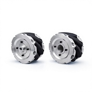 Roue Mecanum en aluminium de 5 pouces pour système de propulsion omnidirectionnel de robot AGV, contrô<span class=keywords><strong>le</strong></span> de mouvement haute précision et <span class=keywords><strong>transport</strong></span> de charges lourdes - Product Image 1