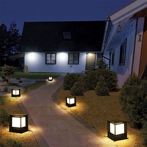 LED moderno diseño minimalista IP65 impermeable negro al aire libre columna luz ultra brillante acrílico pantalla aluminio fundido a presión - Product Image 5