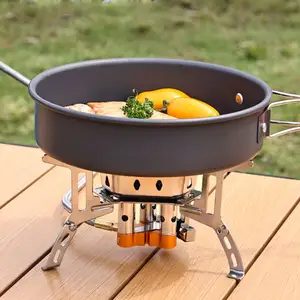 Outdoor Camping Gas Stove 3 Head High Power Windproof 3 Core Picnic Stove