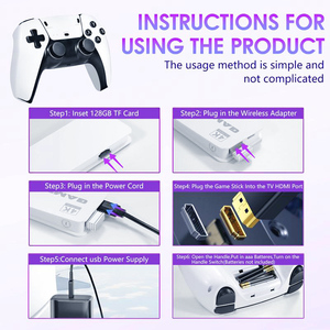 Consola de Videojuegos Portátil M15 4K con Controles Inalámbricos de 2.4G, 20000 Juegos Retro, Consola de Videojuegos de 64 GB para <span class=keywords><strong>PS1</strong></span> GBA NES - Product Image 3
