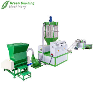 آلة تحبيب البوليسترين المبثوق (EPS) لإعادة تدوير الستايروفوم من شركة GREEN BUILDING MACHINERY، محرك 27 كيلو واط، إنتاجية 50-70 كجم/ساعة، 380 فولت، تبريد بالماء - Product Image 1