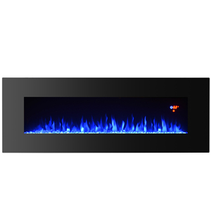 Cheminée électrique murale <span class=keywords><strong>pas</strong></span> chère de 50 pouces avec lumière LED et chauffage - Product Image 3