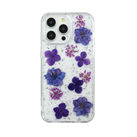 Coque de téléphone transparente antichoc magnétique en TPU+PC avec paillettes florales brillantes pour iPhone 17 16 15 Pro Max 14 13 12 Luxe