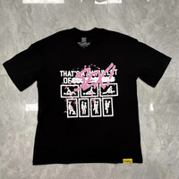 Kaos Pria Oversize Kasual Desain Cetak THAT'S AWFUL LOT COUGH SYRUP 100% Katun Lengan Pendek Putih Berkualitas Tinggi Worsted