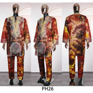 Vêtements dashiki personnalisés pour hommes africains <span class=keywords><strong>chemise</strong></span> pantalon costume pour hommes <span class=keywords><strong>broderie</strong></span> hauts ensemble pantalon <span class=keywords><strong>chemise</strong></span> à manches longues - Product Image 3