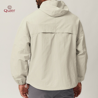 Coupe-vent de sport personnalisé coupe-vent en nylon ripstop blanc léger pour hommes coupe-vent veste Oem coupe-vent moto bombardier