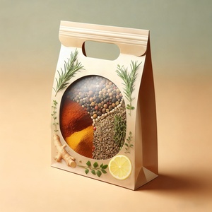 <b>Custom</b> Printed Portable Condiments Seasoning Powder Empty Bag Resealable Zipper Plastic Stand up Dry <b>Spice</b> Pouch <b>Packaging</b> Bag - Product Image 3