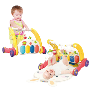 Popolare Set Gioco 2-in-1 per Neonati, Girello Educativo con Pianoforte Musicale per Neonati - Product Image 1