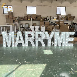 NIKA Decorazioni per Matrimoni, Accessori per Proposte, Luci 'Sposami', Lettere Luminose Giganti da 3 e 4 Piedi, Numeri LED Grandi - Product Image 4