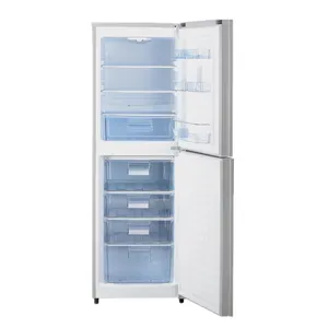 270 리터 바닥 냉장고 더블 도어 태양 냉장고 냉장고 유리 도어 태양 냉장고