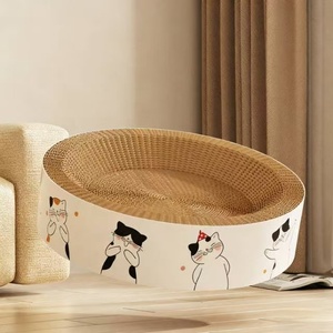 ที่ลับเล็บแมวแบบตั้งพื้นพร้อมแผ่นกระดาษลูกฟูกในตัว ทนทาน ไม่หลุดลอก สำหรับลับเล็บและเป็นที่นอน - Product Image 4