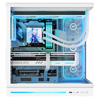 Boîtier d'ordinateur Thermaltake(tt) Steel Shadow Es Sea View Blanc, prend en charge le refroidissement à eau 360, carte mère ATX