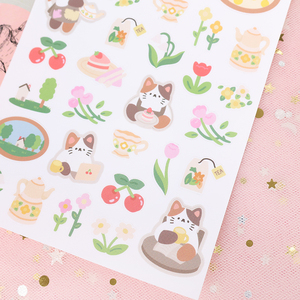 Personnalisable imprimé mignon coréen dessin animé déco autocollants résistant aux UV PVC adhésif vinyle Goo <span class=keywords><strong>carte</strong></span> découpé papier Journal <span class=keywords><strong>cadeau</strong></span> - Product Image 3