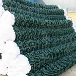 High Quality Galvanized Diamond Mesh <b>Chain</b> Link Cyclone Net Pvc Coated Black Assembled <b>Chain</b> Link Mesh Fence for Sale - Product Image 2