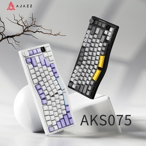 Ajazz AKS075 mechanical <b>keyboard</b>, with display screen, supports hot-swappable three-mode <b>keyboard</b> - Product Image 3