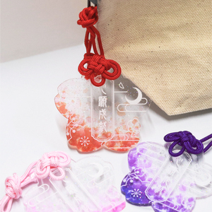 กลิตเตอร์กลีบดอกซากุระ โอมาโมริ ของนำโชค พวงกุญแจอะคริลิคใส - Product Image 4