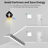 Support de lampe sans fil SIXWGH RF433 avec télécommande, E27, sans batterie, interrupteur cinétique auto-alimenté, kit, portée 30M, IP53, 10A, ampoule LED, maison