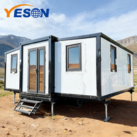 Casa Contenedor Industrial Expandible de Lujo de 40 pies, Villa Prefabricada Modernista de Dos Pisos, Casa Móvil con Energía Solar y Fuera de la Red