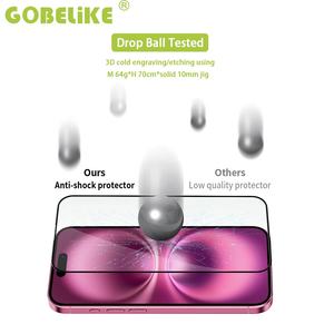 Protection d'écran en verre trempé anti-reflet <span class=keywords><strong>Meibo</strong></span> 9D facile à installer pour tous les téléphones (17, 16, 15, 14, 13, X, XR) - Product Image 3