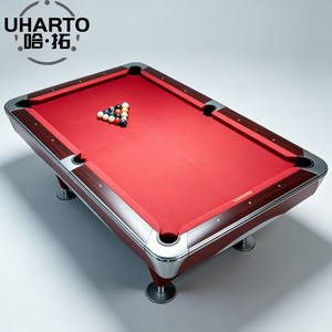 Table de billard américaine en ardoise massif de 9 pieds, série MA, approuvée pour les tournois, logo personnalisé, couleur au choix, mobilier de billard MA-02 9ft America - Product Image 5