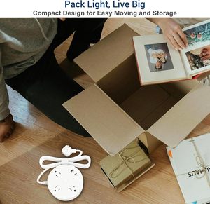 Tira de alimentación de carga de alta velocidad para cine en casa Blanco/Negro Blanco Negro 3 M Cable de extensión eléctrica Rallonge Electrique 3 M - Product Image 3