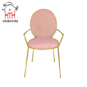 Muebles de boda <span class=keywords><strong>para</strong></span> Banquete de Hotel, silla de brazo de acero inoxidable <span class=keywords><strong>para</strong></span> fiesta, comedor y boda - Product Image 1
