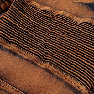 Pantalones Vaqueros de Estilo Vintage para Hombre, Corte Recto Ajustado, Estilo Motero, con Pliegues Tie-Dye, Cinturón de Moda para Otoño - Product Image 5