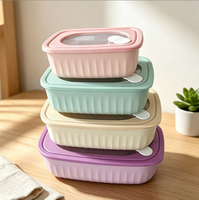 Offre Spéciale : Boîte de Conservation Scellée 3 Pièces Anti-Fuite Qualité Alimentaire, Boîte à Bento Portable pour Réfrigérateur et Stockage Alimentaire