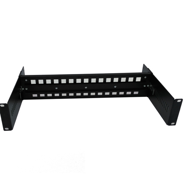 2U 19 Inch Adjustable Rack Chassis with 35mm Rackmount Bracket