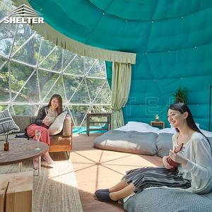 4 Seasons Igloo Geodesic <strong>Dome</strong> Tent Structure <strong>Glamping</strong> <strong>Domes</strong> 6m
